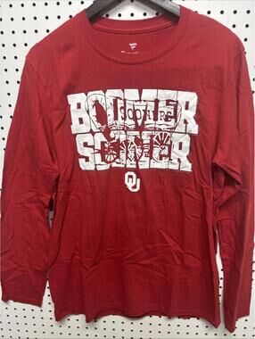 Fanatics Oklahoma Sooners Boomer Sooner Shirt Red White M